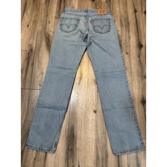 Levis 512 Slim Fit Mens Jeans 34W 36L Light Wash Denim Classic Casual Wear - Picture 7 of 8